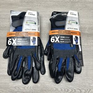 (2) ANSELL XL (11) Cut Protection Heavy Duty Gloves. Grip/comfort/ NIB